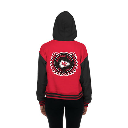 Kansas City Chiefs New Era Women's Throwback Full-Snap Hooded Jacket - Red for sale