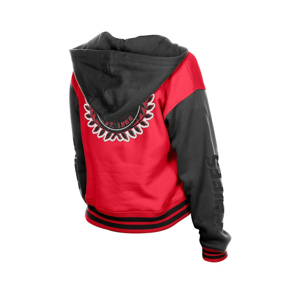 Kansas City Chiefs New Era Women's Throwback Full-Snap Hooded Jacket - Red for sale