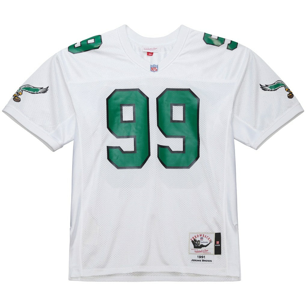 Jerome Brown Philadelphia Eagles 1991 Authentic Throwback Retired Player Jersey - White cheap