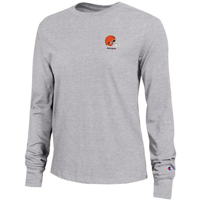 Cleveland Browns Champion Women's Core Long-Sleeve T-Shirt - Heather Gray cheap