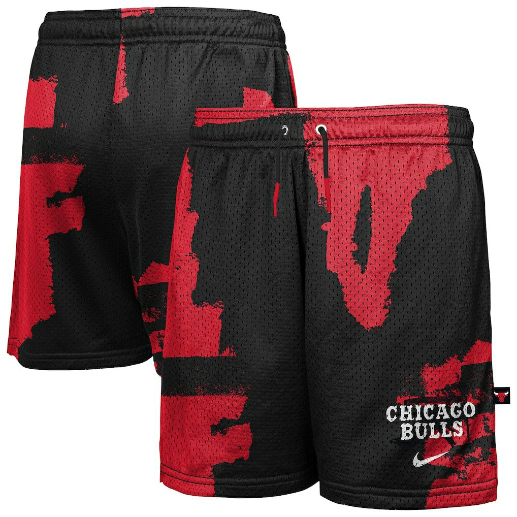 Chicago Bulls Youth Courtside Pro Shot Dri-FIT Mesh Practice Shorts - Black/Red | Nike shop