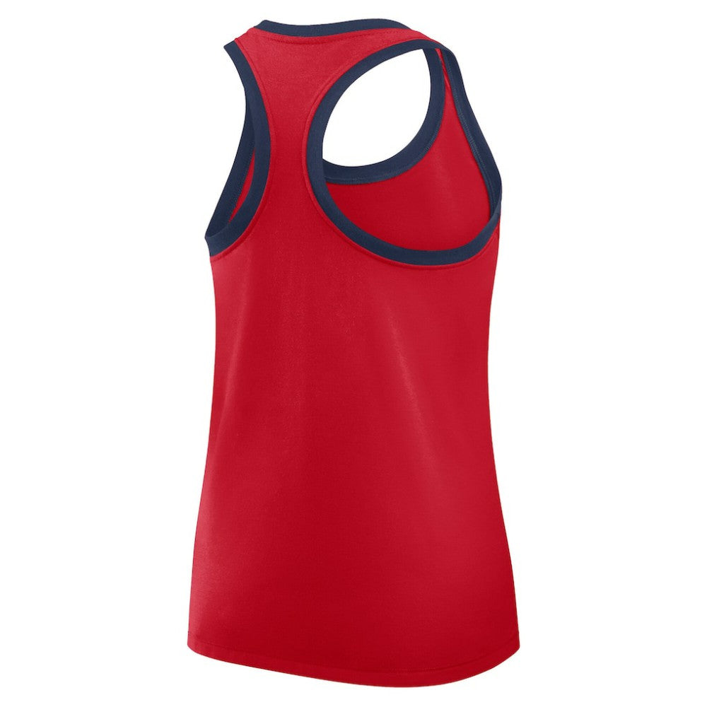 Atlanta Braves Women's Tri-Blend Dri-FIT Racerback Tank Top - Red | Nike