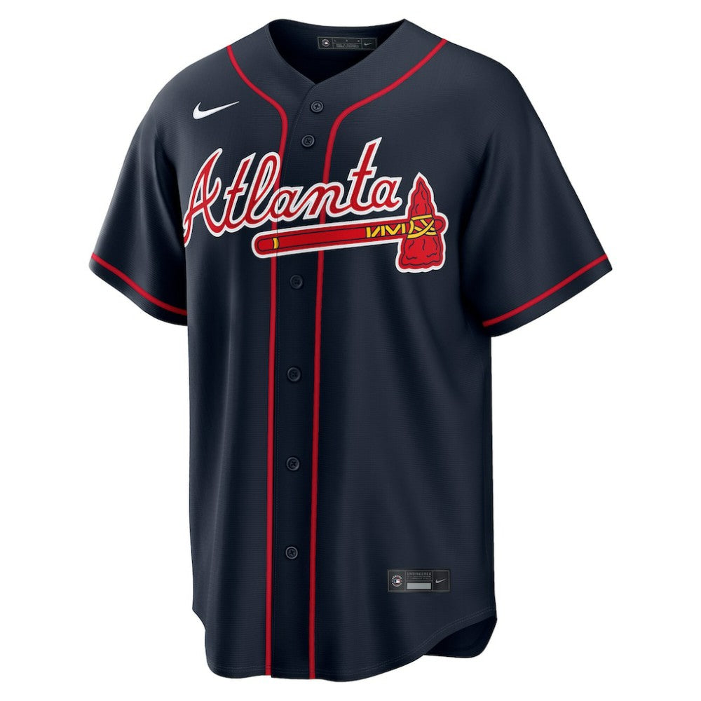 Austin Riley Atlanta Braves Alternate Replica Jersey - Navy | Nike