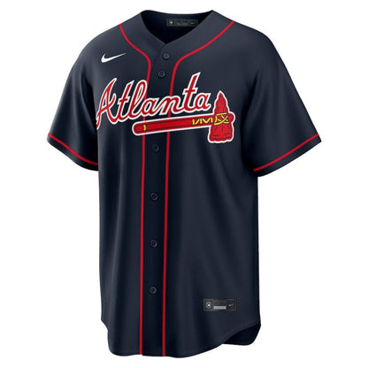 Austin Riley Atlanta Braves Alternate Replica Jersey - Navy | Nike
