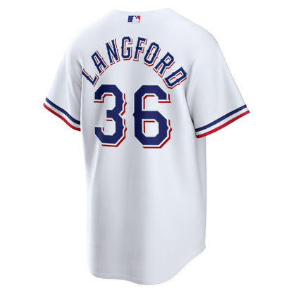 Wyatt Langford Texas Rangers Home Replica Jersey - White | Nike