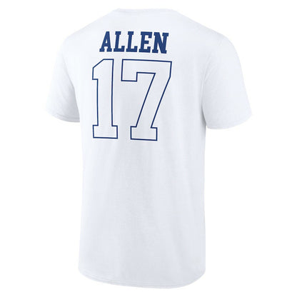 Josh Allen Buffalo Bills Tonal Name & Number T-Shirt - White sale