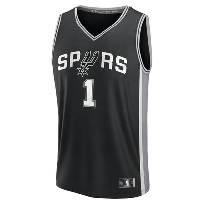 Victor Wembanyama San Antonio Spurs Fast Break Replica Player Jersey - Icon Edition - Black | Fanatics online