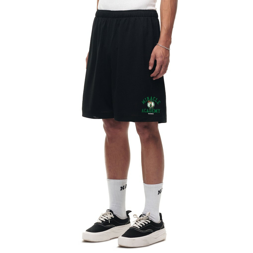 Boston Celtics Unisex Miracle Academy x NBA Collection Baggy Mesh P.E. Shorts - Black outlet