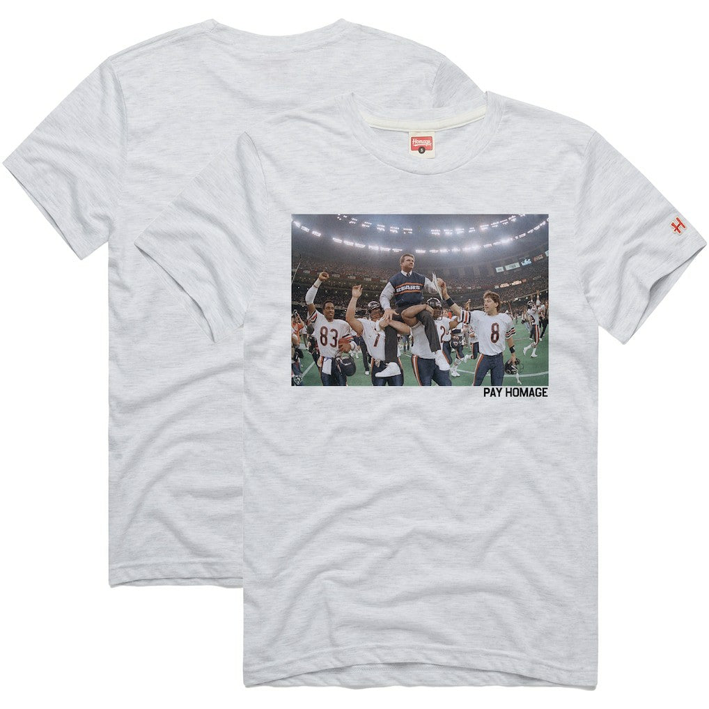Mike Ditka Chicago Bears Homage Unisex Pay Homage Tri-Blend T-Shirt - Ash discount
