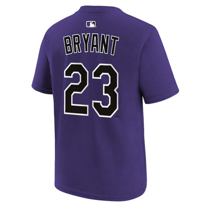 Kris Bryant Colorado Rockies Youth Name & Number T-Shirt - Purple | Nike