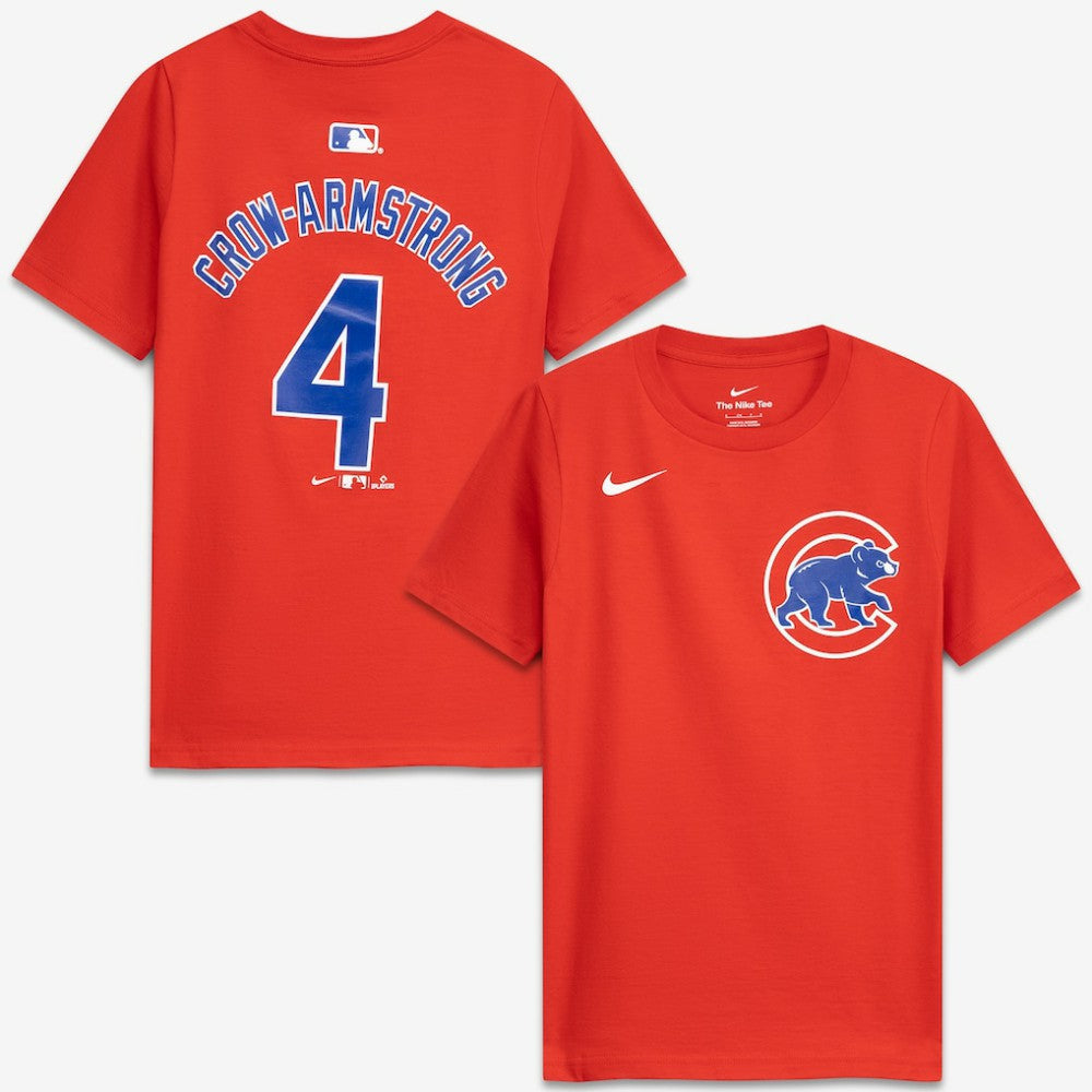 Pete Crow-Armstrong Chicago Cubs Youth Name & Number T-Shirt - Red | Nike