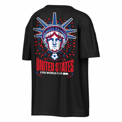 USMNT Outerstuff FIFA World Cup 2026 Rally Oversized 2-Hit T-Shirt - Black sale