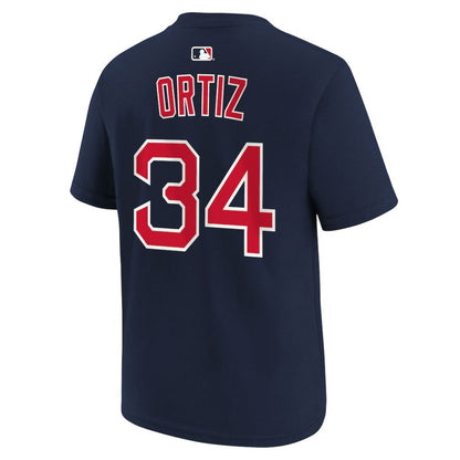 David Ortiz Boston Red Sox Youth Name & Number T-Shirt - Navy | Nike