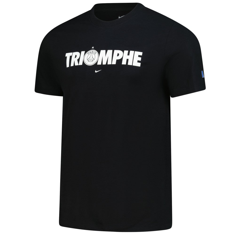 Paris Saint-Germain 2025 Champions of Europe Triomphe T-Shirt - Black | Nike discount
