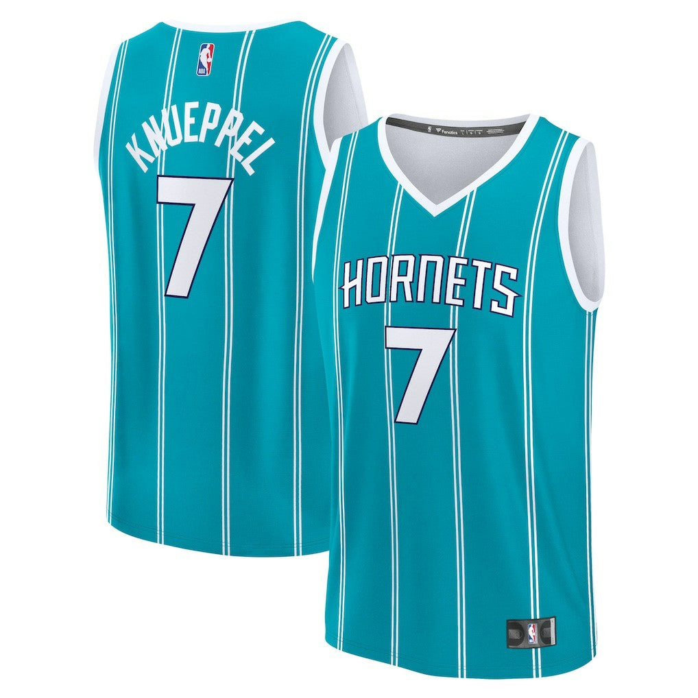Kon Knueppel Charlotte Hornets 2025 NBA Draft First Round Pick Fast Break Replica Jersey - Icon Edition - Teal | Fanatics for sale