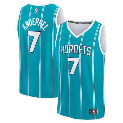 Kon Knueppel Charlotte Hornets 2025 NBA Draft First Round Pick Fast Break Replica Jersey - Icon Edition - Teal | Fanatics for sale