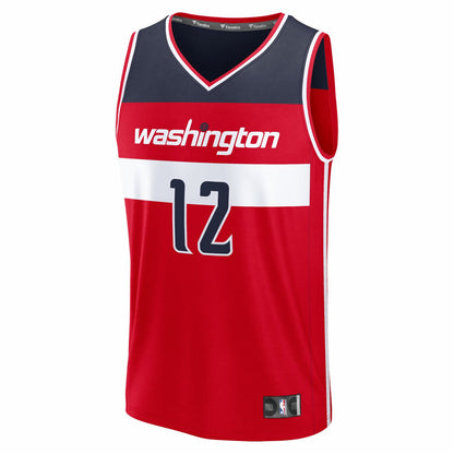 Tre Johnson III Washington Wizards 2025 NBA Draft First Round Pick Fast Break Replica Jersey - Icon Edition - Red | Fanatics shop