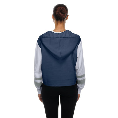 New York Yankees Women's Boxy Lace-Up Hoodie - Navy | New Era