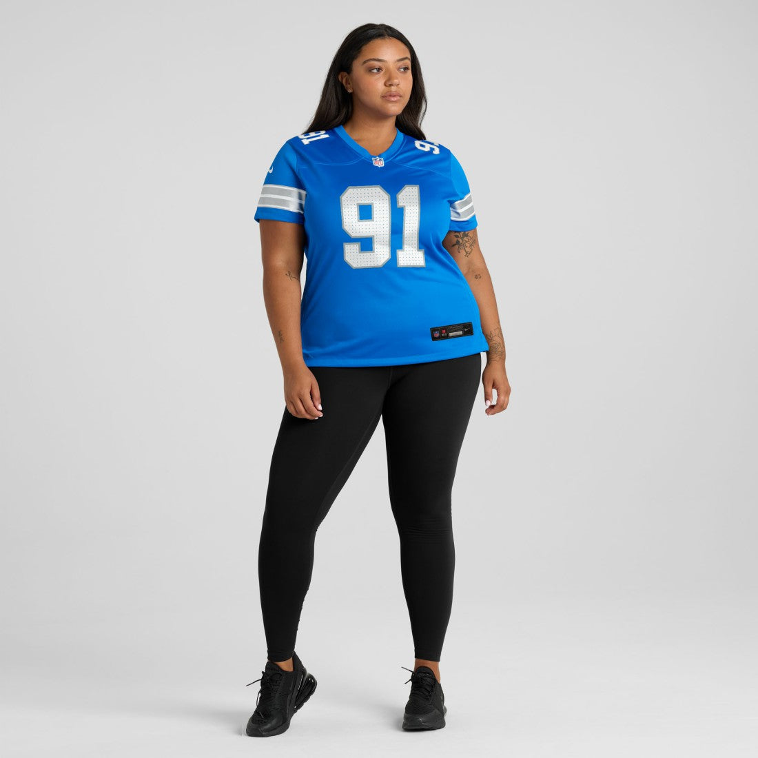 Tyleik Williams Detroit Lions Women's Team Game Jersey - Blue | Nike for sale