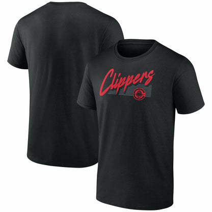 LA Clippers Color Block Slant Quick Strike T-Shirt - Black on sale
