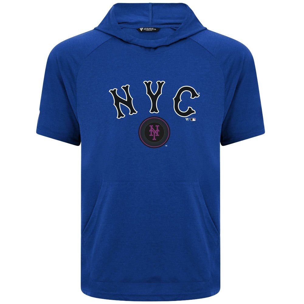 New York Mets Levelwear City Connect Phase Back Plash Hoodie T-Shirt - Royal