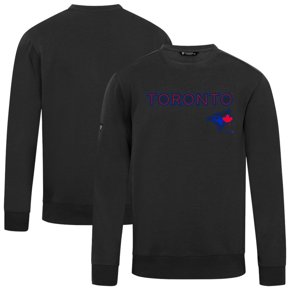Toronto Blue Jays Levelwear City Connect Zane Back Splash Sweatshirt - Black