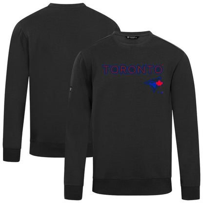 Toronto Blue Jays Levelwear City Connect Zane Back Splash Sweatshirt - Black