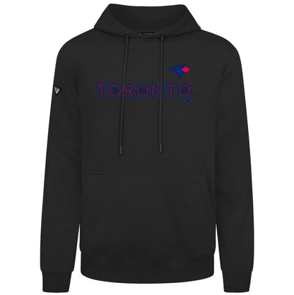 Toronto Blue Jays Levelwear City Connect Podium Core Logo Pullover Hoodie - Black