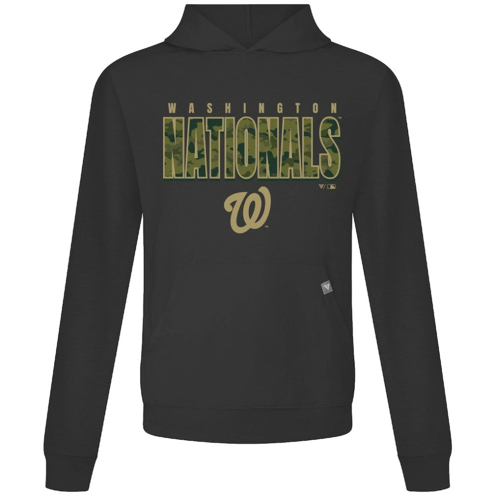 Washington Nationals Levelwear Relay Protect Pullover Hoodie - Black