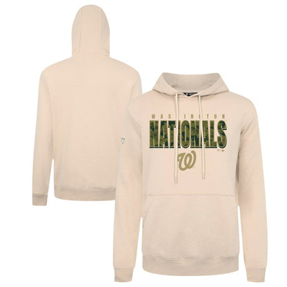 Washington Nationals Levelwear Podium Protect Pullover Hoodie - Khaki