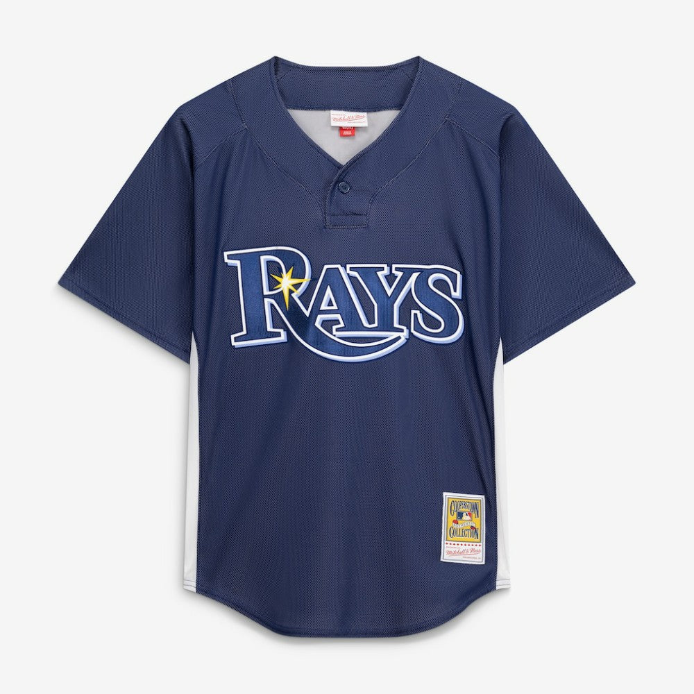 Evan Longoria Tampa Bay Rays Authentic Batting Practice Jersey - Navy | Mitchell & Ness