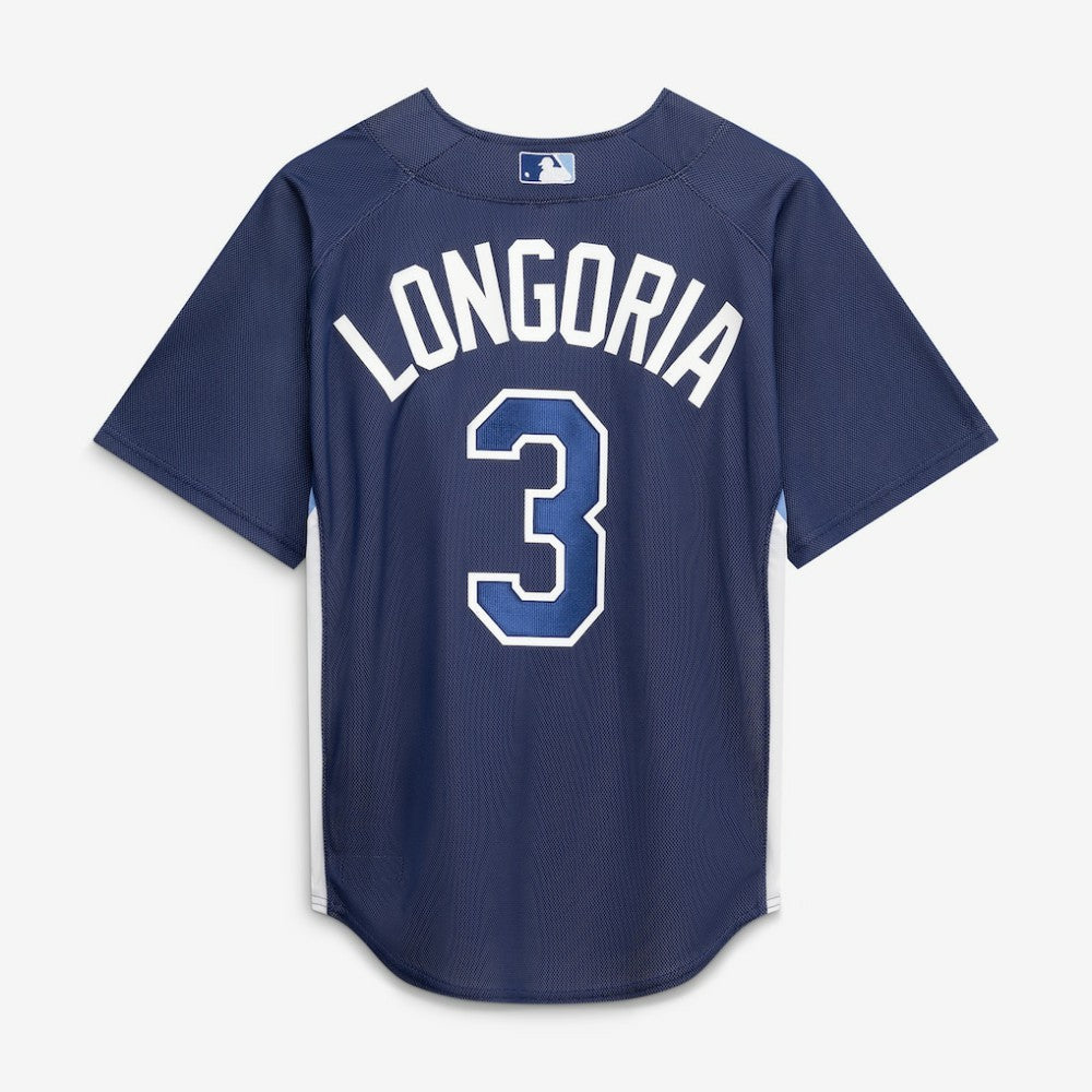 Evan Longoria Tampa Bay Rays Authentic Batting Practice Jersey - Navy | Mitchell & Ness