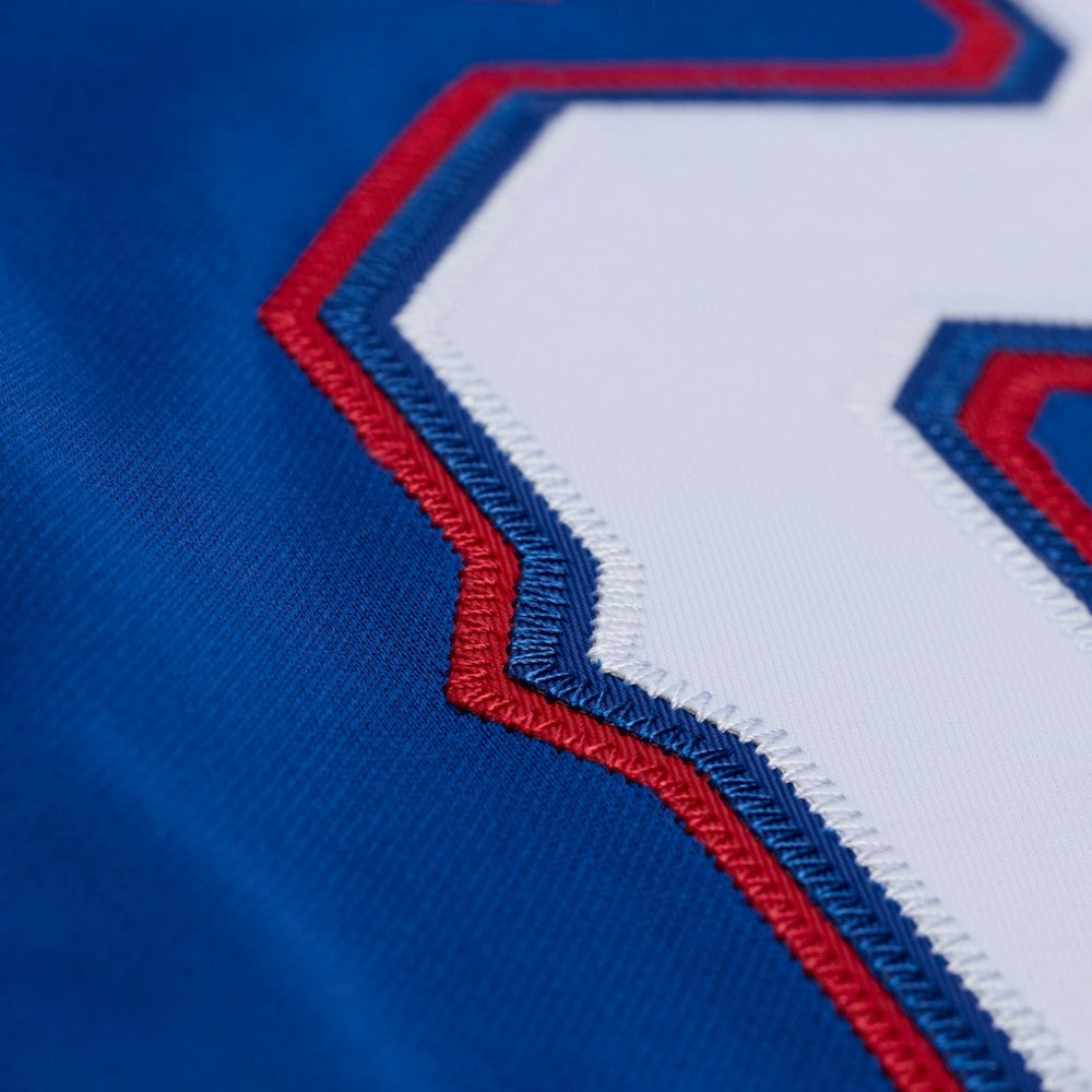 Adrian Beltre Texas Rangers Cooperstown Mesh Batting Practice Button-Up Jersey - Royal | Mitchell & Ness