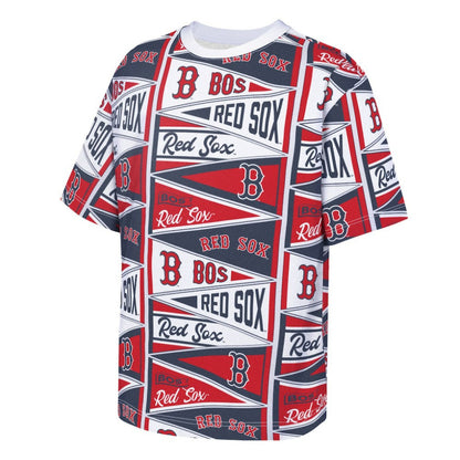 Boston Red Sox Outerstuff Youth All-Over Pennant T-Shirt - Red