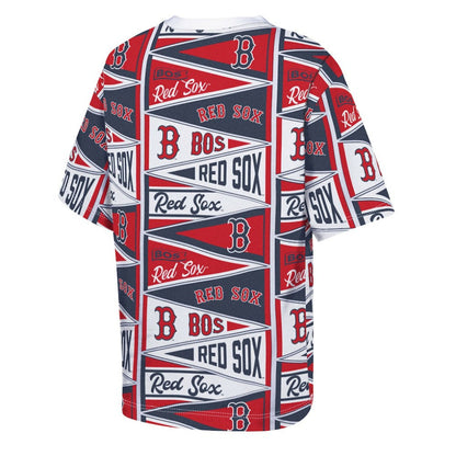 Boston Red Sox Outerstuff Youth All-Over Pennant T-Shirt - Red