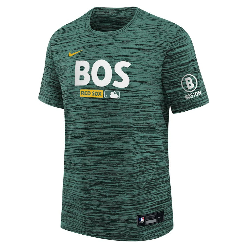 Boston Red Sox Youth Authentic Collection Velocity Dri-FIT T-Shirt - Green | Nike