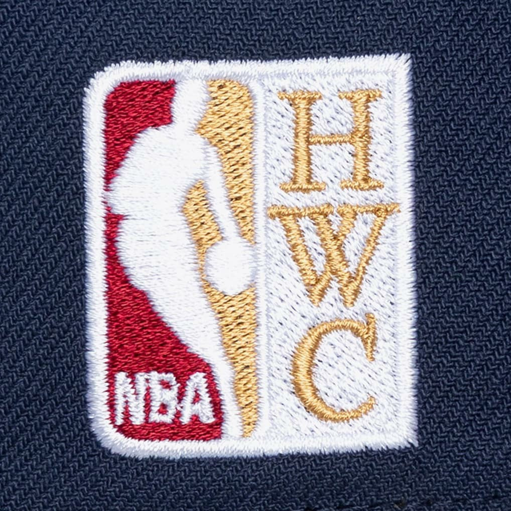 Denver Nuggets Legendary Home Pro Pinch Snapback Hat - Navy | Mitchell & Ness online