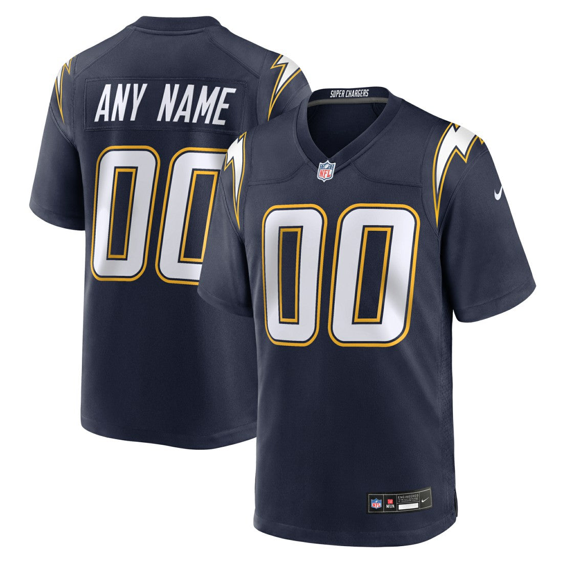 Los Angeles Chargers Alternate Super Chargers Game Custom Jersey - Navy | Nike discount