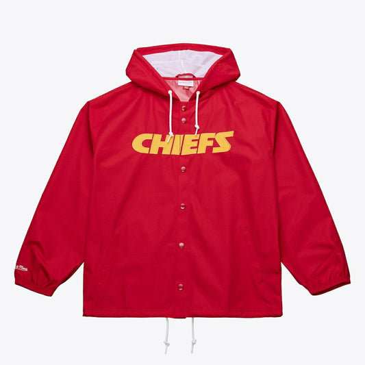 Kansas City Chiefs Coaches Full-Snap Hooded Windbreaker Jacket - Red cheap