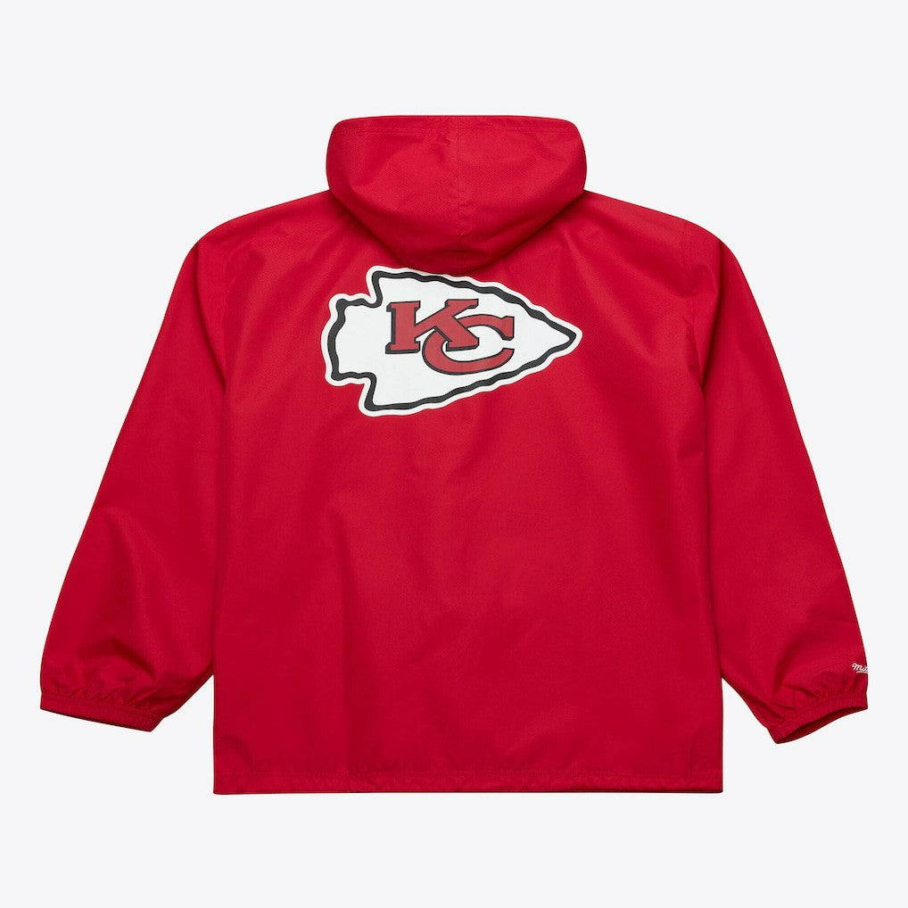 Kansas City Chiefs Coaches Full-Snap Hooded Windbreaker Jacket - Red cheap
