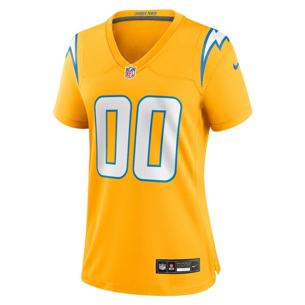 Los Angeles Chargers Women's Alternate Charger Power Game Custom Jersey - Gold | Nike online