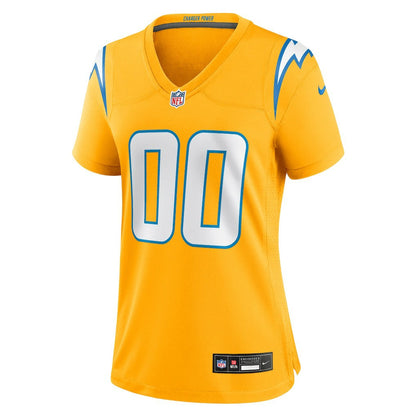 Los Angeles Chargers Women's Alternate Charger Power Game Custom Jersey - Gold | Nike online