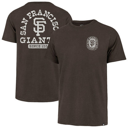 San Francisco Giants Back Canyon Franklin T-Shirt - Brown | 47 brand