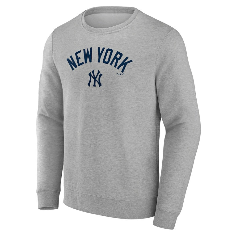 New York Yankees Team Lockup Sweatshirt - Gray