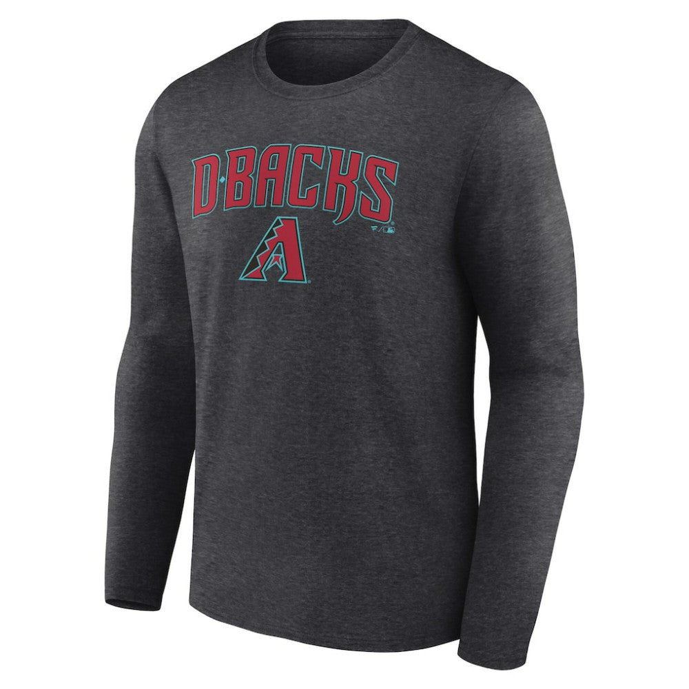 Arizona Diamondbacks Team Lockup Long Sleeve T-Shirt - Charcoal