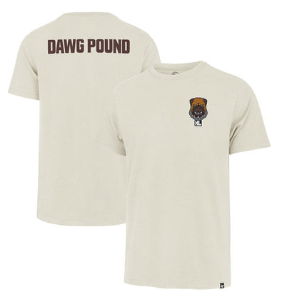 Cleveland Browns '47 Dawg Pound XL Backer Franklin T-Shirt - Cream sale