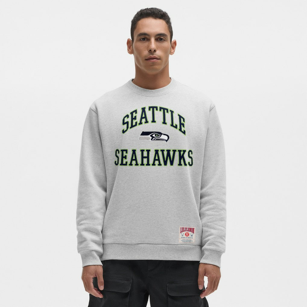 Seattle Seahawks lululemon Steady State Sweatshirt - Heathered Silver Drop discount