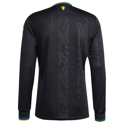 Manchester United 2025/26 Third Replica Long Sleeve Jersey - Black | Adidas for sale