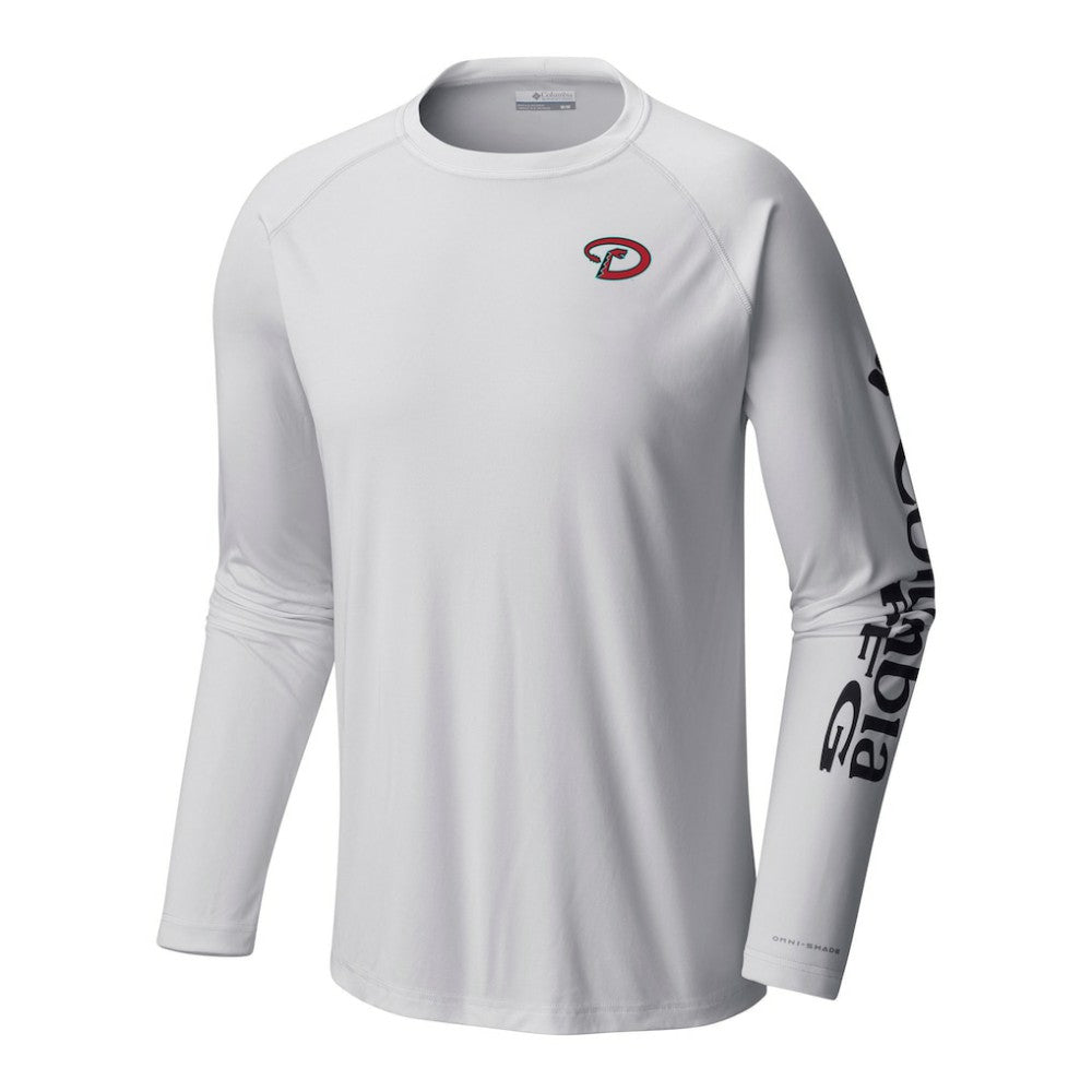 Arizona Diamondbacks Terminal Tackle Long Sleeve Shirt - White | Columbia