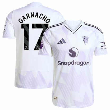 Alejandro Garnacho Manchester United 2025/26 Away Player Jersey - White | Adidas outlet